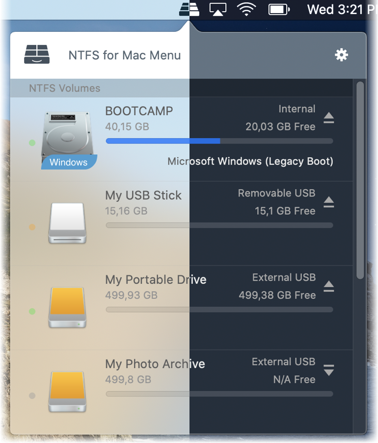 fromt a usb on mac for use on windows